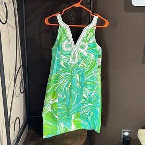 Green and blue Lilly Pulitzer dress